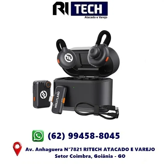 Hollyland Lark M2S Combo (Camera RX+USB-C RX+ Lightning Adaptador