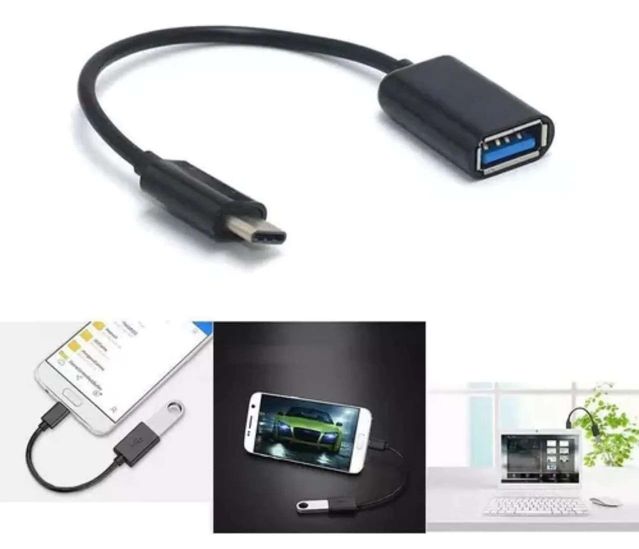 Adaptador Otg USB-C para USB - Transfira arquivos rapidamente!