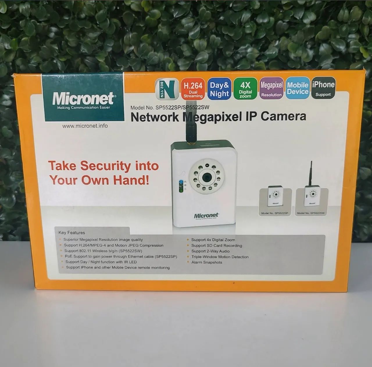 Câmera IP Megapixel Micronet - Segurança palma da mão! Sem fio wireless babá eletrônica 