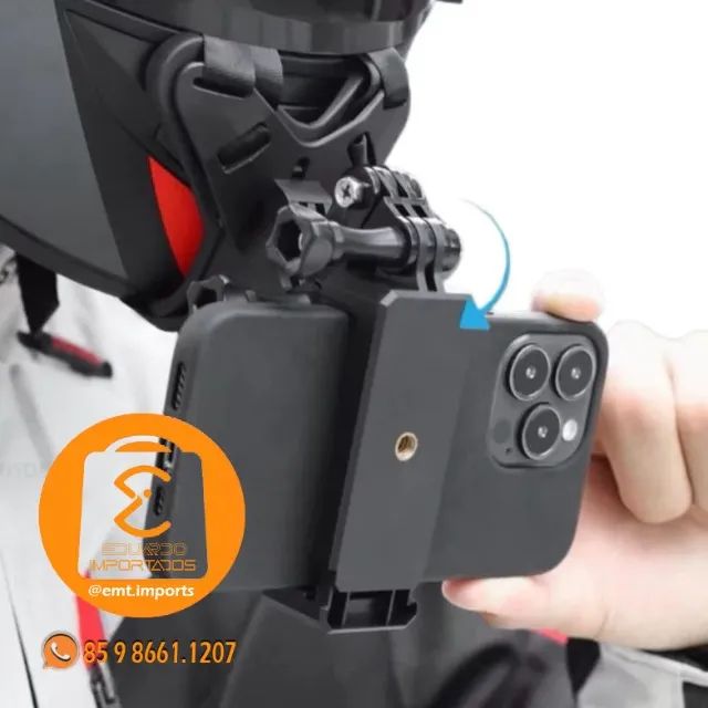 Suporte Universal para Celular em Capacete LE-143 - Foto 2