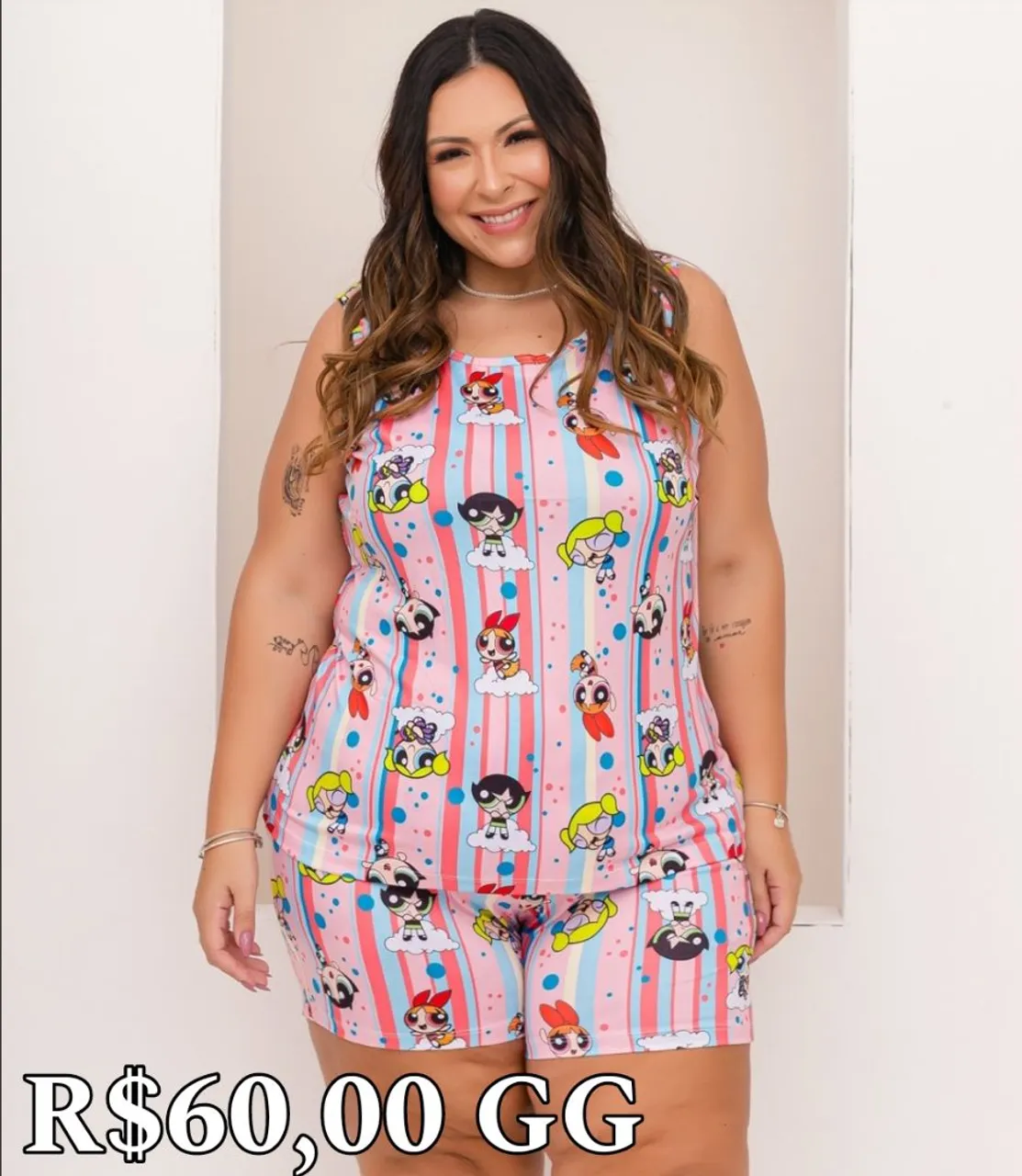 Pijama Plus Size ? G e GG R$60,00
