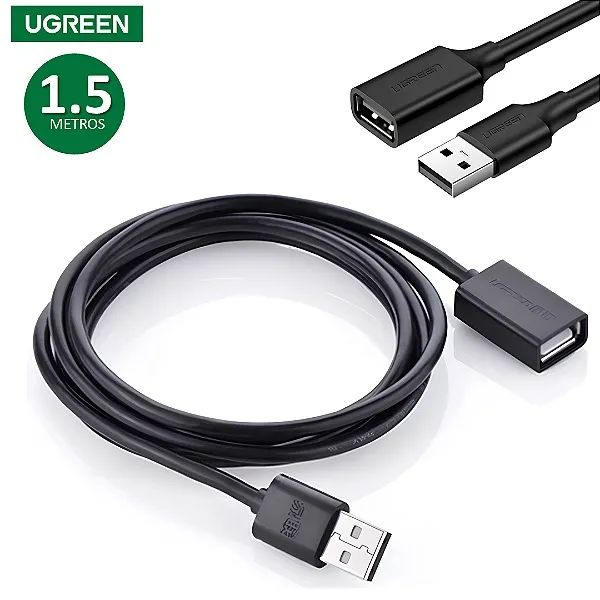 Cabo Extensor Usb 2.0 Tipo USB (Macho) para USB (Fêmea) com 2M - Ugreen
