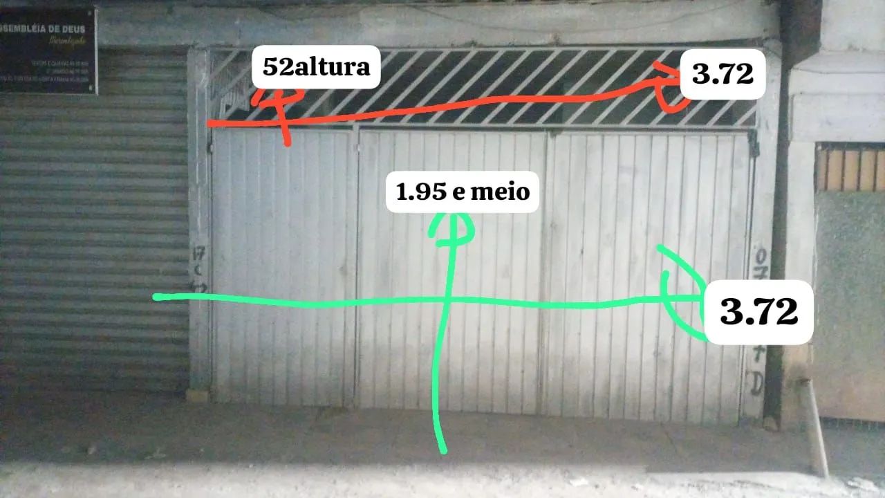 Portão de ferro 3,70m com porta social  - Foto 4