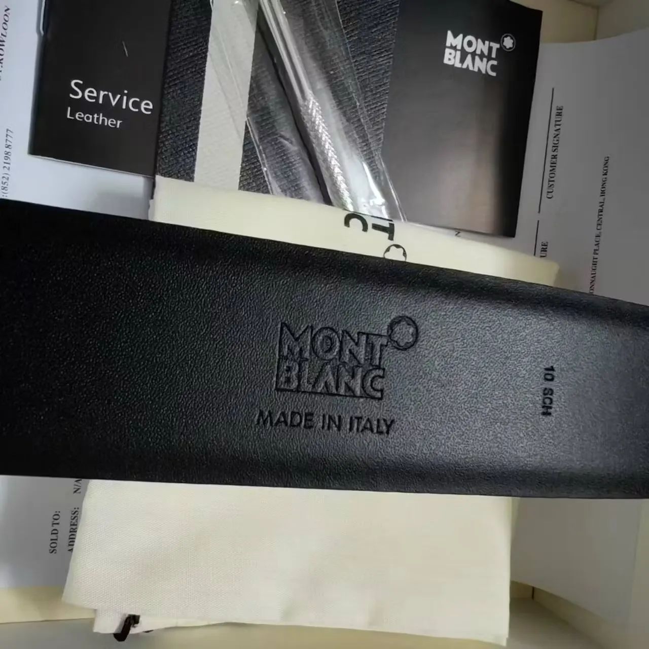 CINTO MONTBLANC DE COURO REVERSÍVEL ORIGINAL  - Foto 4