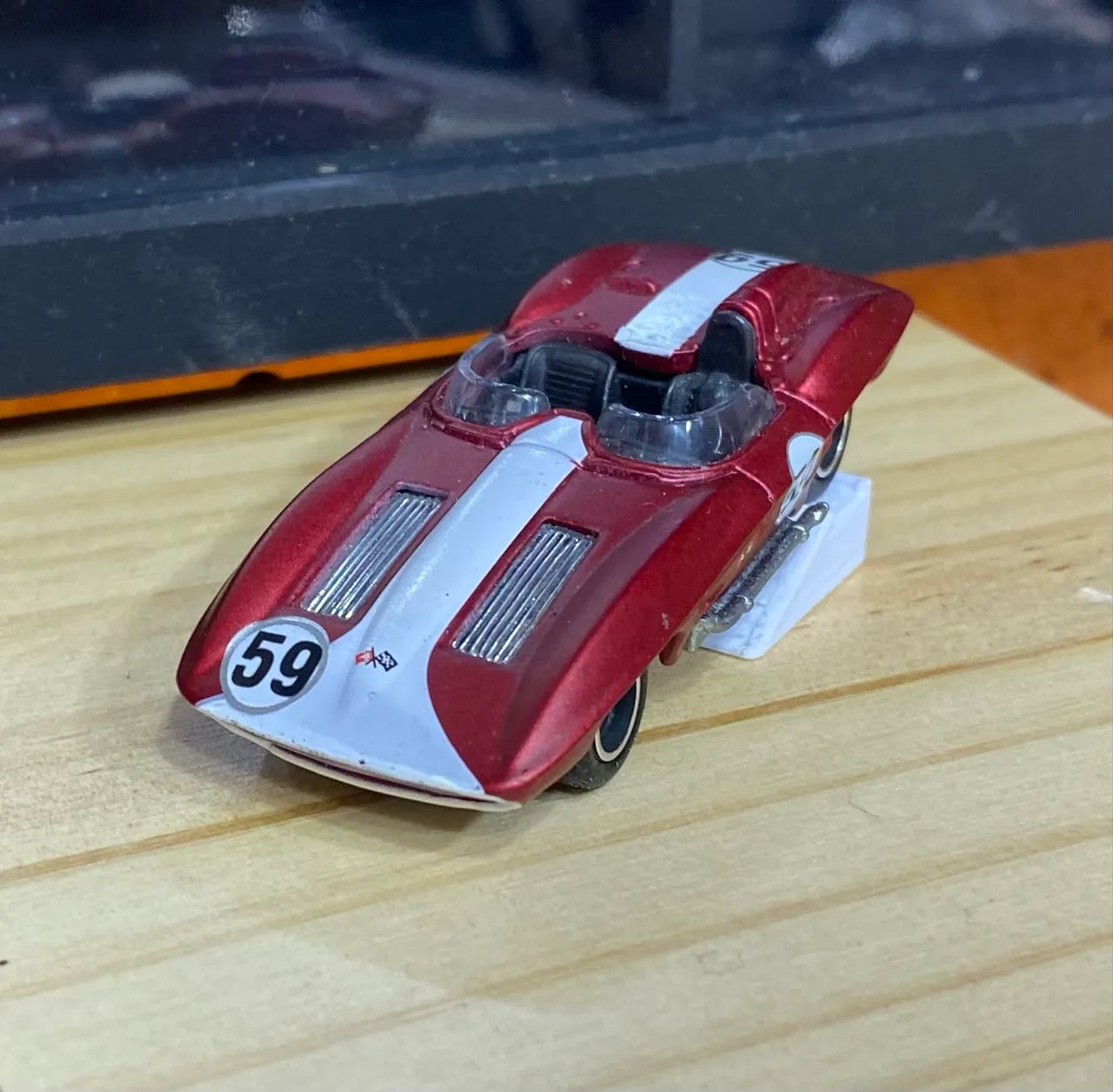Hotwheels Corvette Stingray GM pneus de borracha - Foto 2