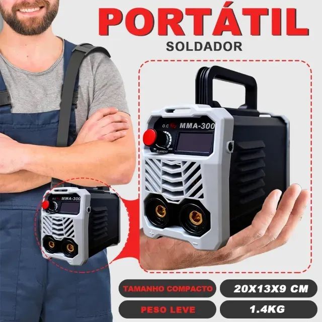 Soldadora Industrial 300A - Máquina de Solda Inversora Profissional para Serviço Pesado - - Foto 2