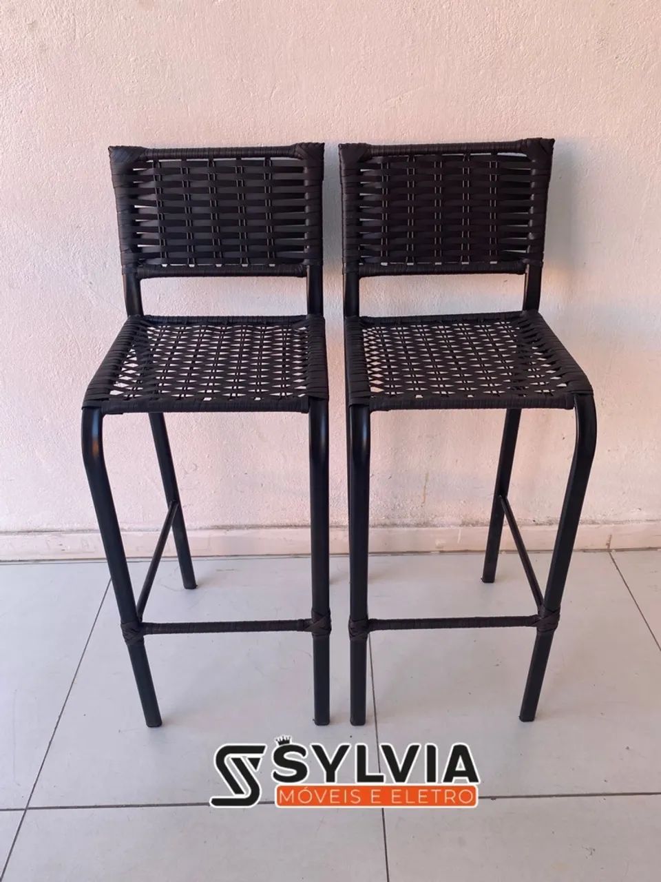 Banqueta de fibra com ferro - Foto 4