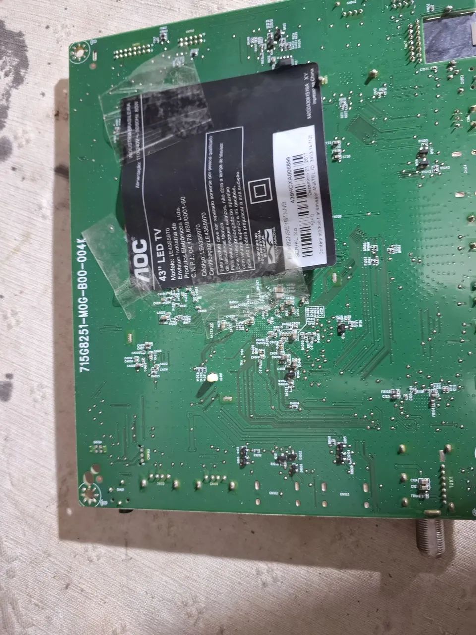 Placa Principal  aoc  funcionando   le53s5970 - Foto 4