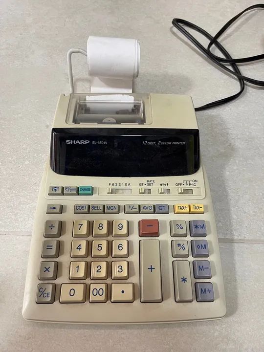Calculadora Impressora Sharp 12 dígitos Vintage - Foto 5