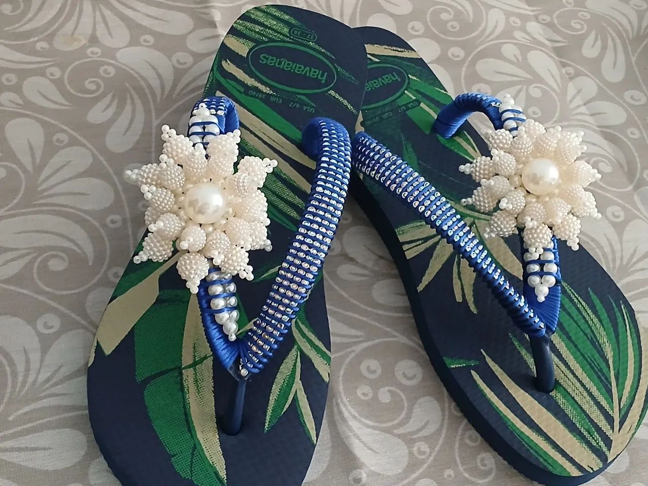 Chinelo havaianas customizados 