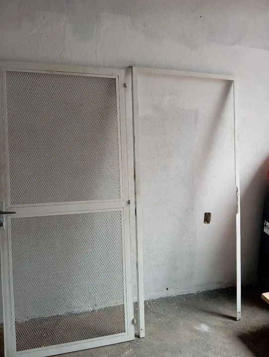 Porta de aço branca - 2 folhas - Foto 4