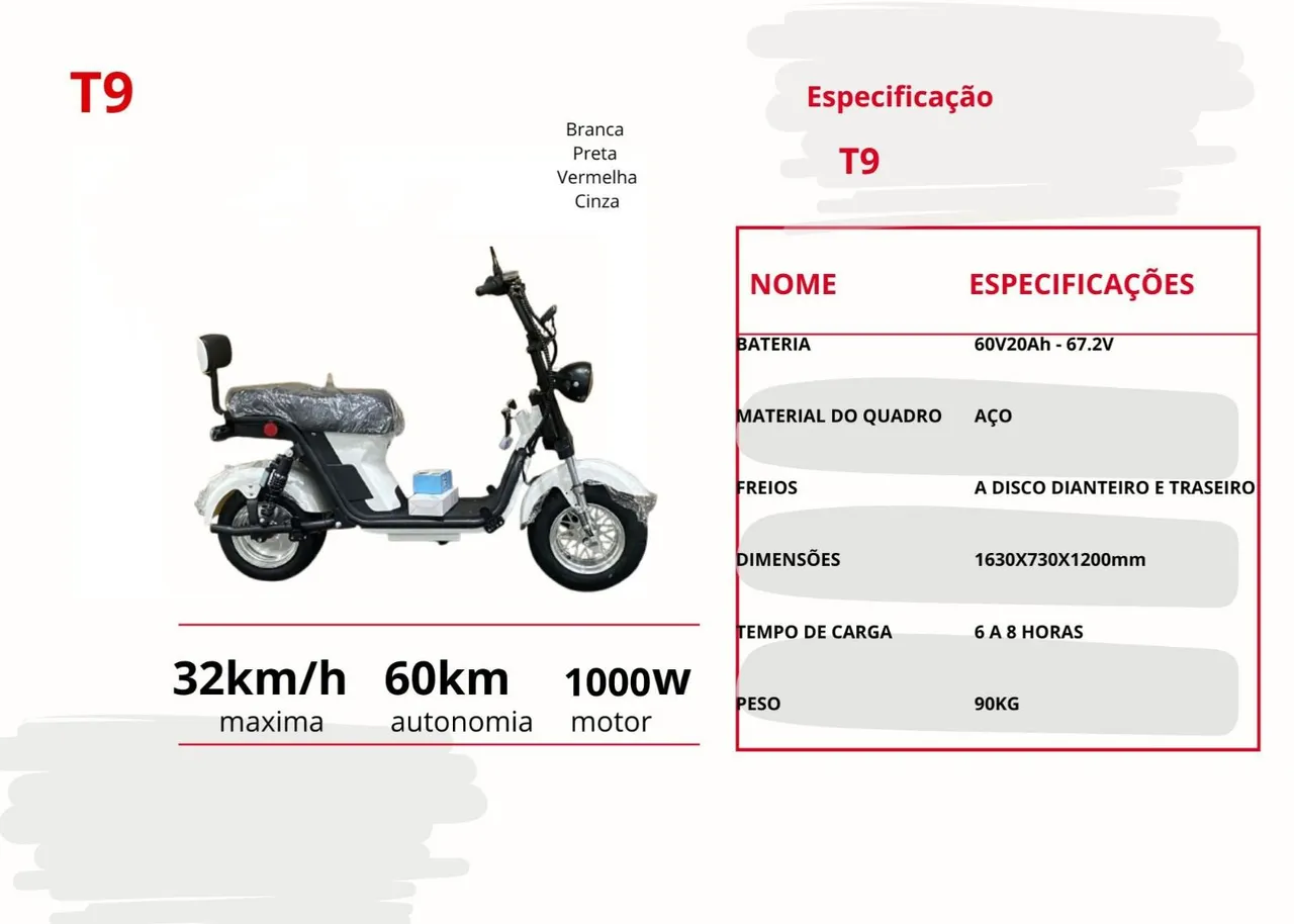 Vendas de Scooter e Bicicletas elétrica