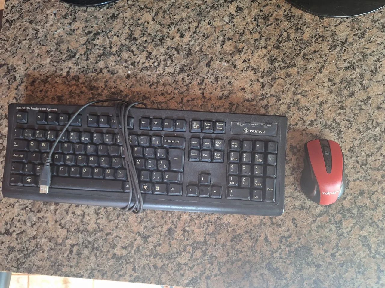 Teclado e mouse 