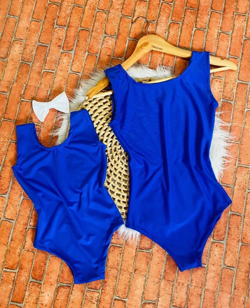 Bodies Azul Royal Mãe e Filha - Conforto e Estilo!