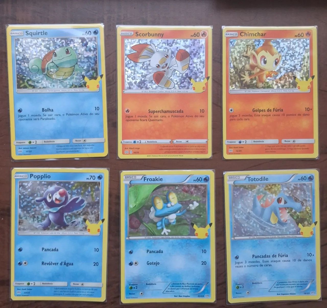 Cartas Pokémon - Coleção McDonald's 2021 Iniciais