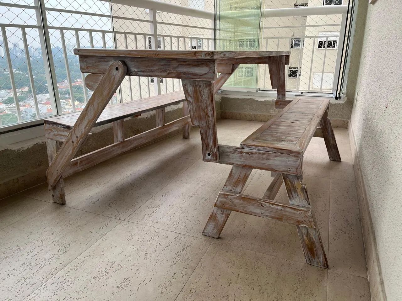 Mesa de Madeira de demolição  - Foto 4