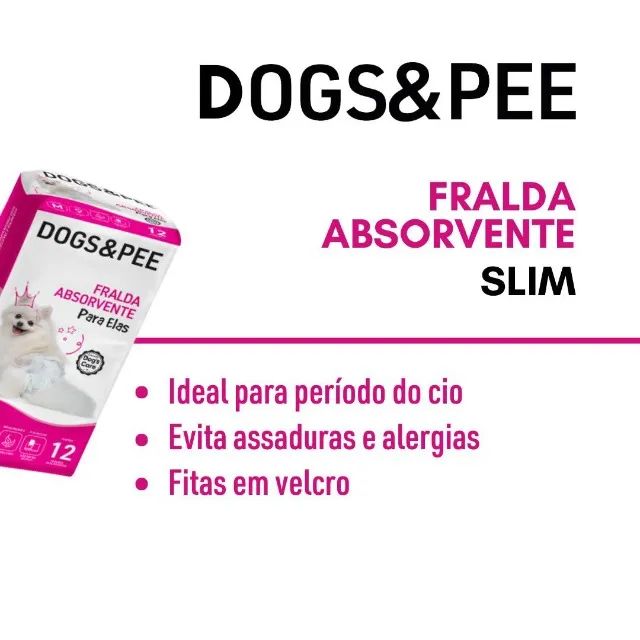  Fraldas Pet Fêmea  Confortável  Slim, Dogs&Pee - Foto 4