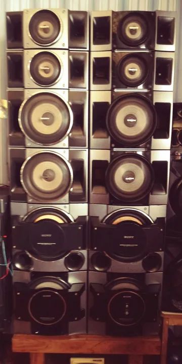 Torre de 12 caixas 12, Sony  MHC GTR 8 MP3 Player e USB - bluetooth!Leiaaaaa - Foto 4