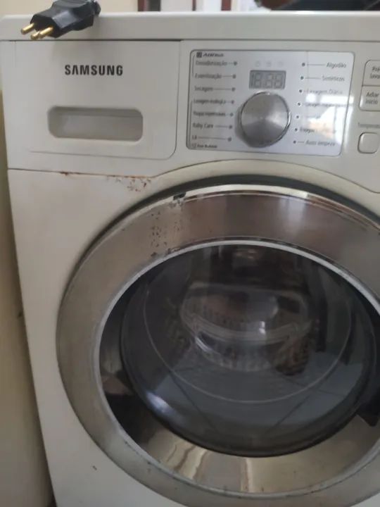 Máquina de Lavar Samsung Eco Bubble 8,5kg COM DEFEITO(PLACA QUEIMADA) - Foto 2