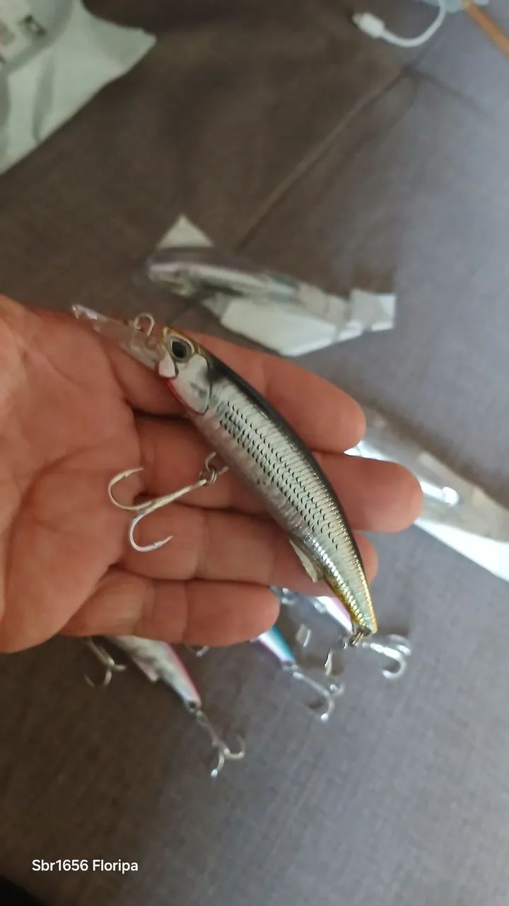 Isca de Pesca Artificial 90mm 40g p/anchovas - Foto 5