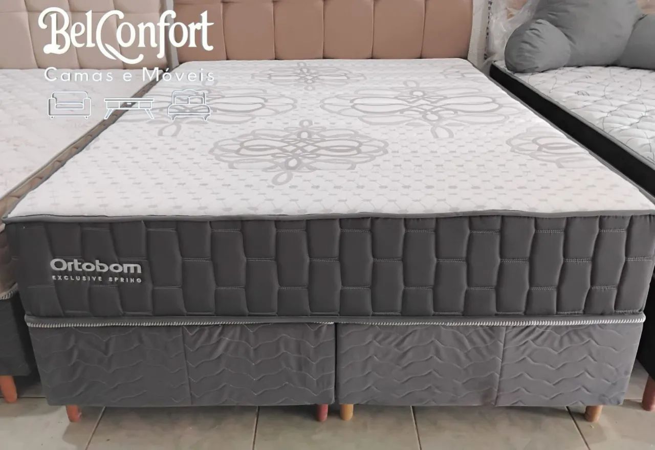CAMA QUEEN ORTOBOM 5 ANOS DE GARANTIA 