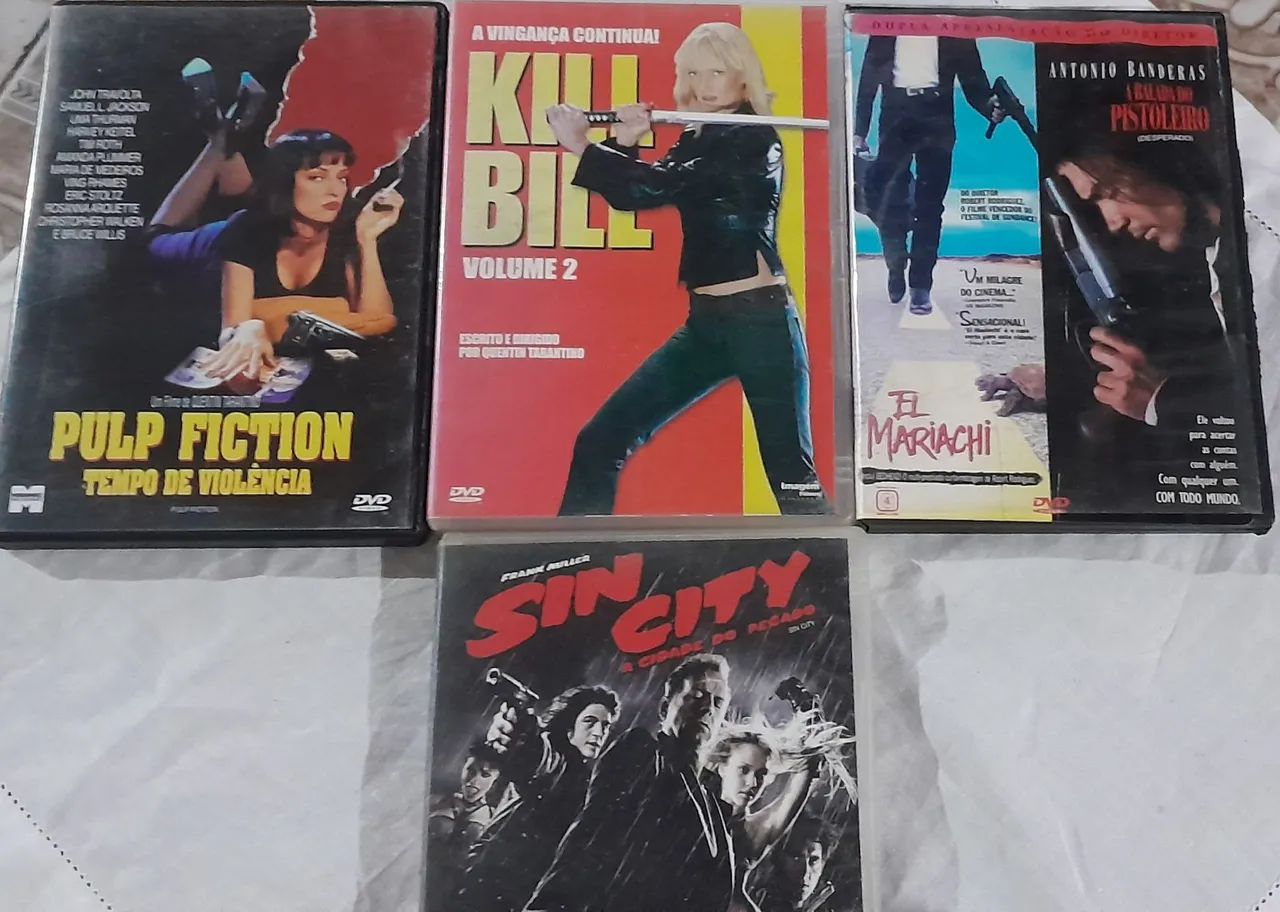 Coleção de Filmes em DVD - Kill Bill, Pulp Fiction, El Mariachi e Sin City - Foto 2