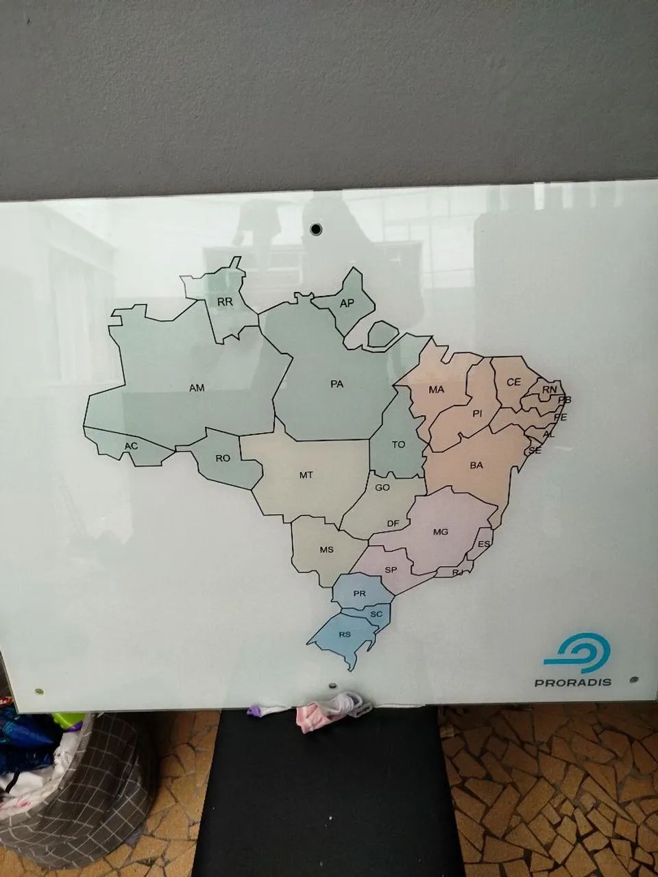 Quadro Mapa do Brasil com Vidro Lindo - Foto 3