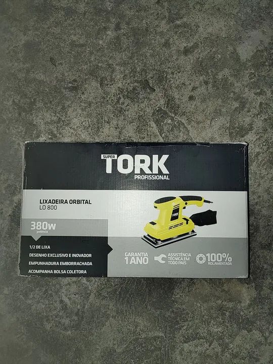 Lixadeira orbital nova.