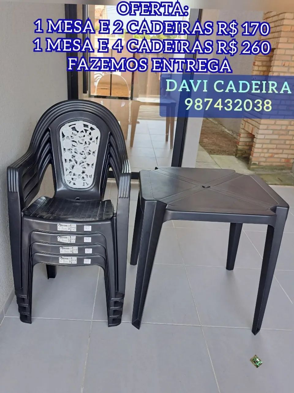 MESA CLARA GRAFITE NBYS ENTREGO HOJE 
