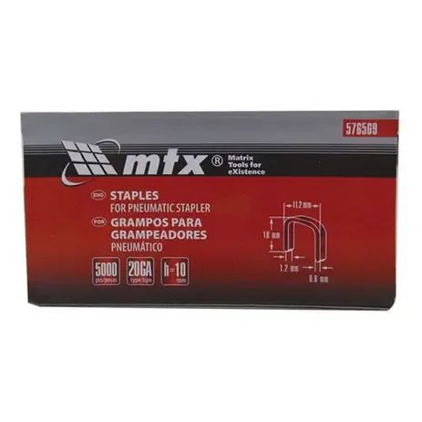 Grampo 10mm da MTX Caixa Com 5000 Und