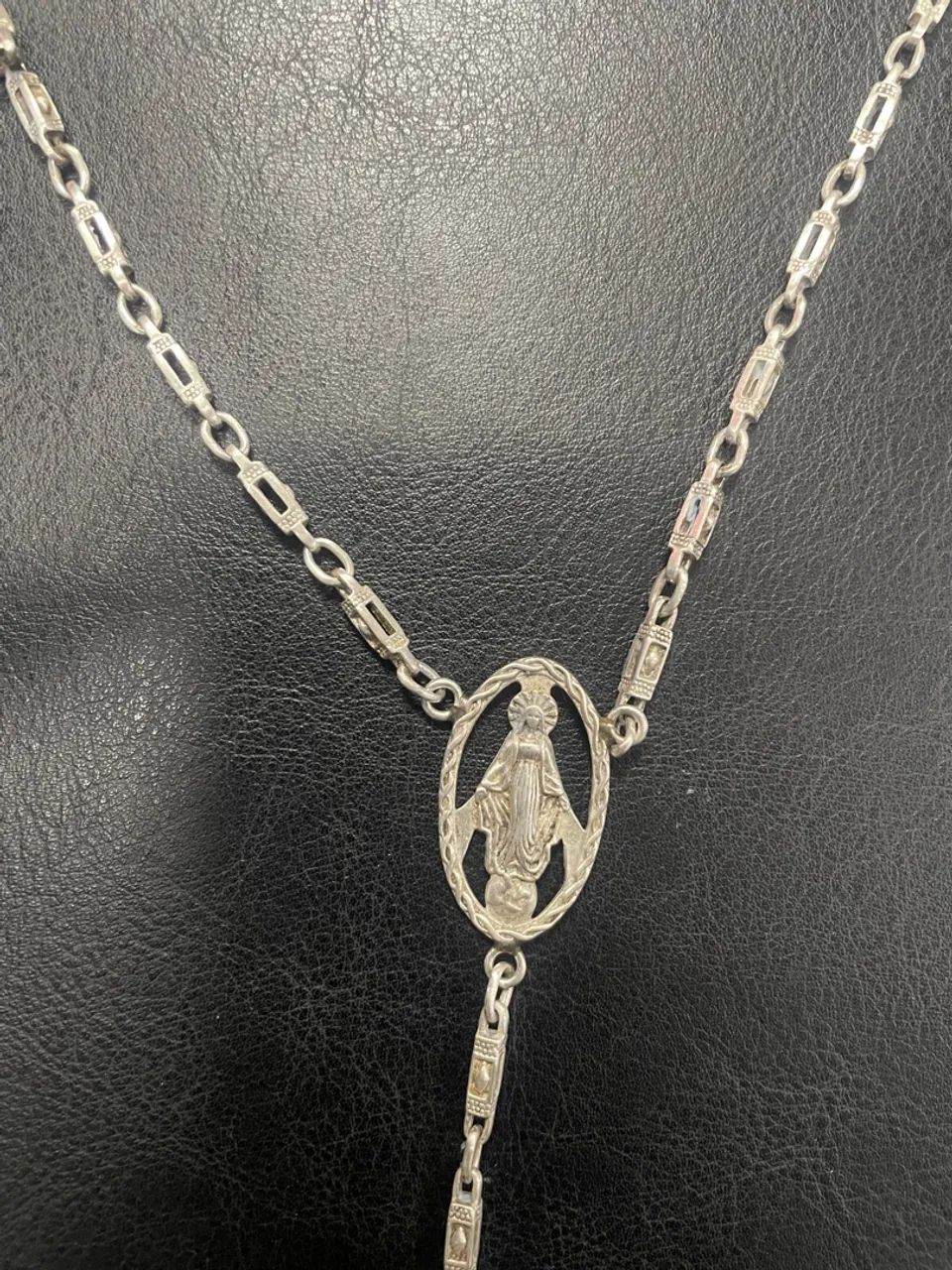 Rosário de prata antigo - Foto 3