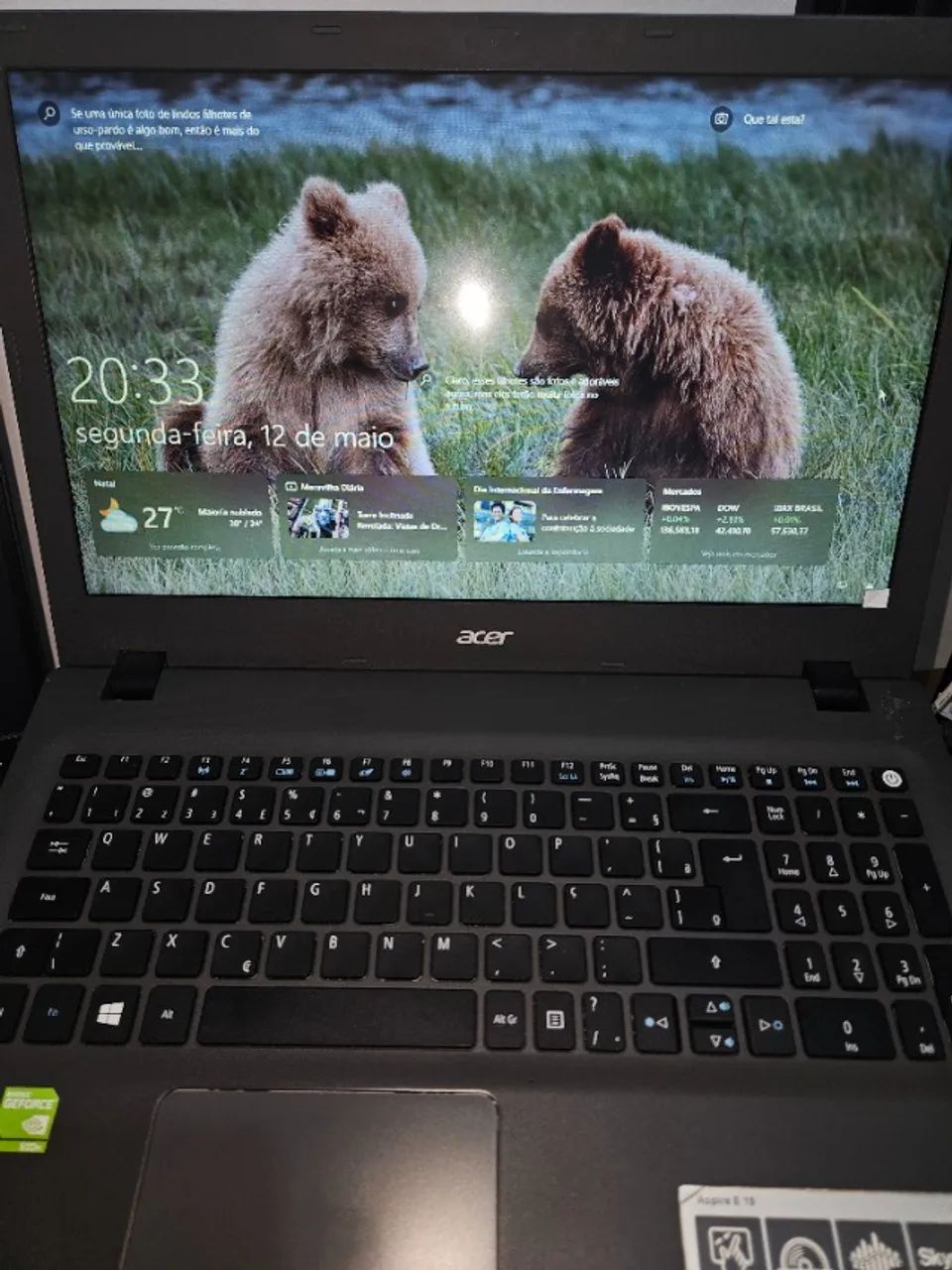 Notebook Acer, i7-5500U, 16GB RAM, 500 SSD, GeForce 920M 2GB dedicada, Win10