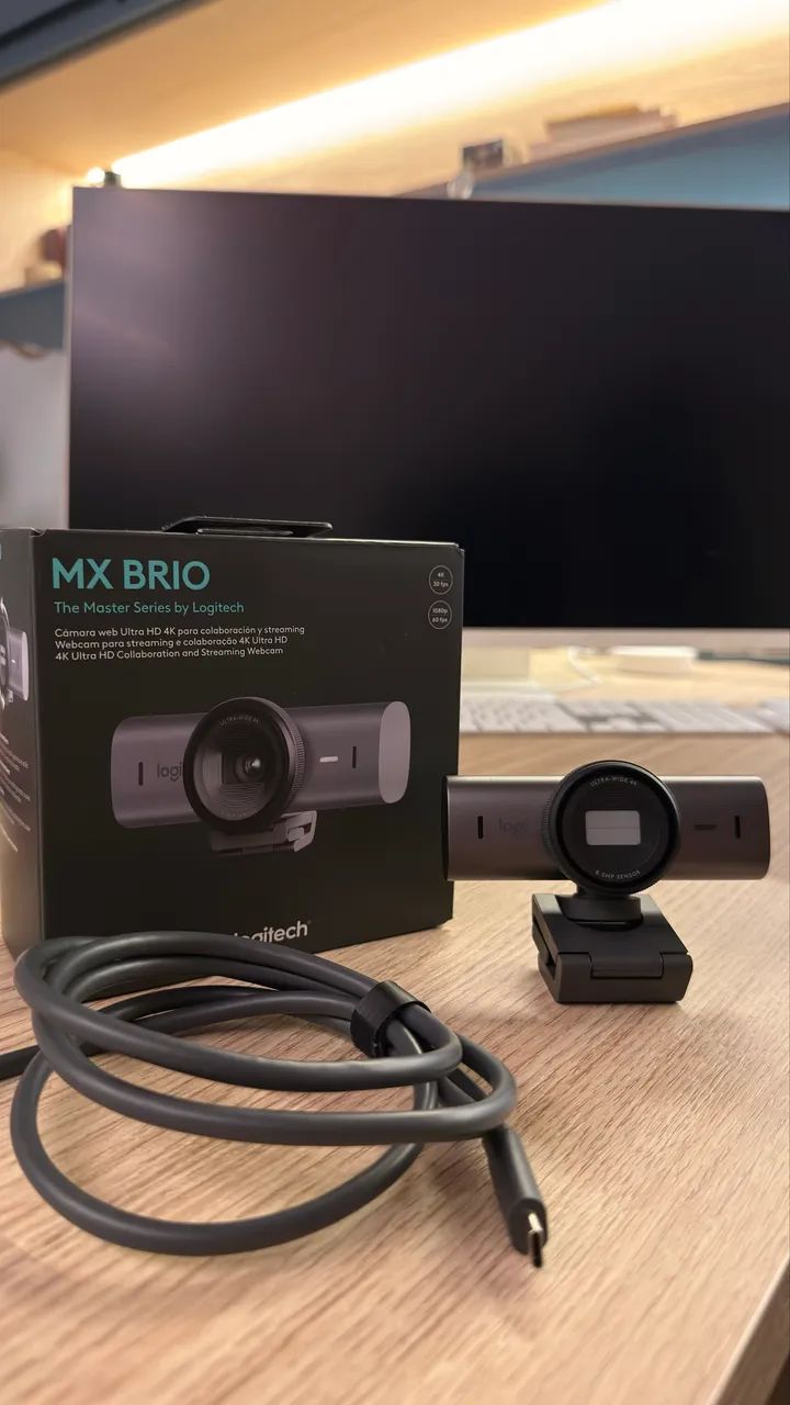 Webcam Logitech 4K MX Brio Periféricos e Acessórios de