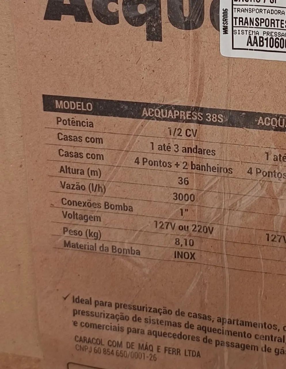 Pressurizador Acquapress 38S - Foto 3