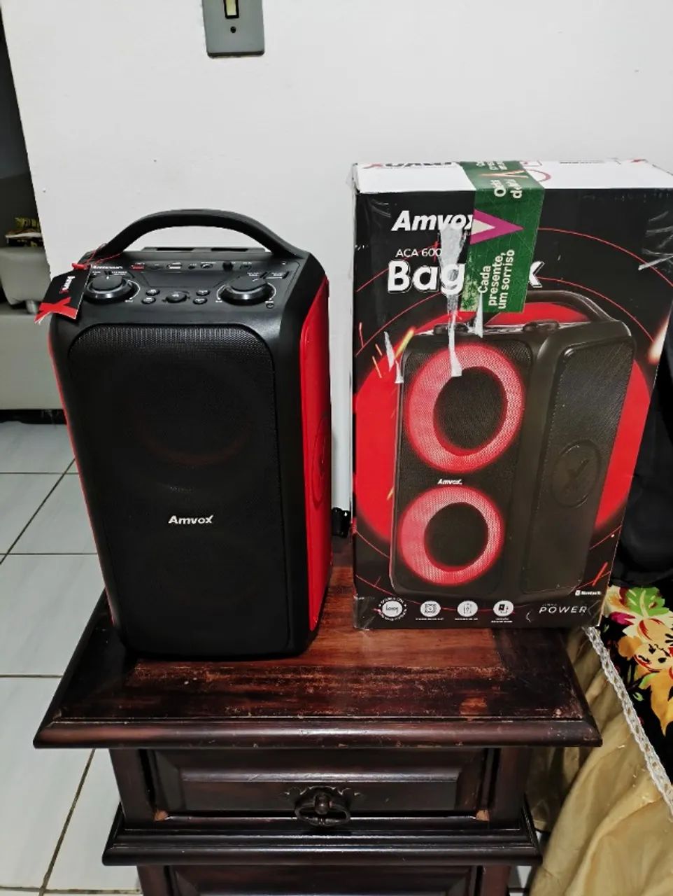 Caixa de Som Amvox Bagvox + Garantia - Foto 3