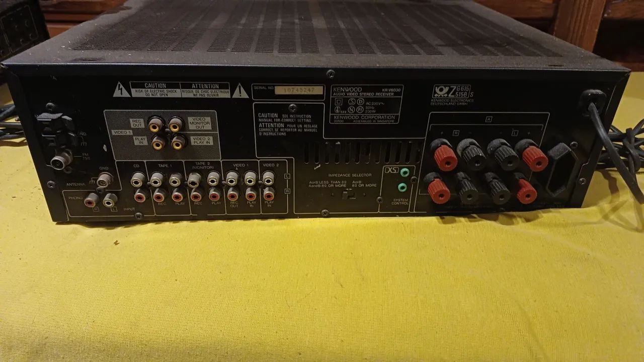 Receiving kenwood kr-v6030 220v - Aparelhos de Som - Jardim Sônia