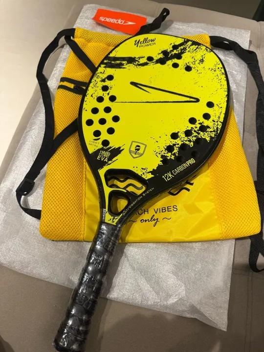Raquete Beach Tenis - SPEEDO - 12K Carbon - Yellow