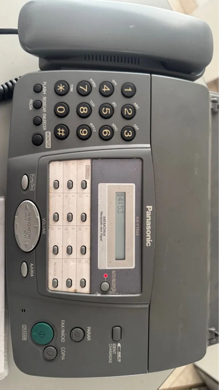 Fax Panasonic KX-FT904 com Secretária Eletrônica - Foto 2