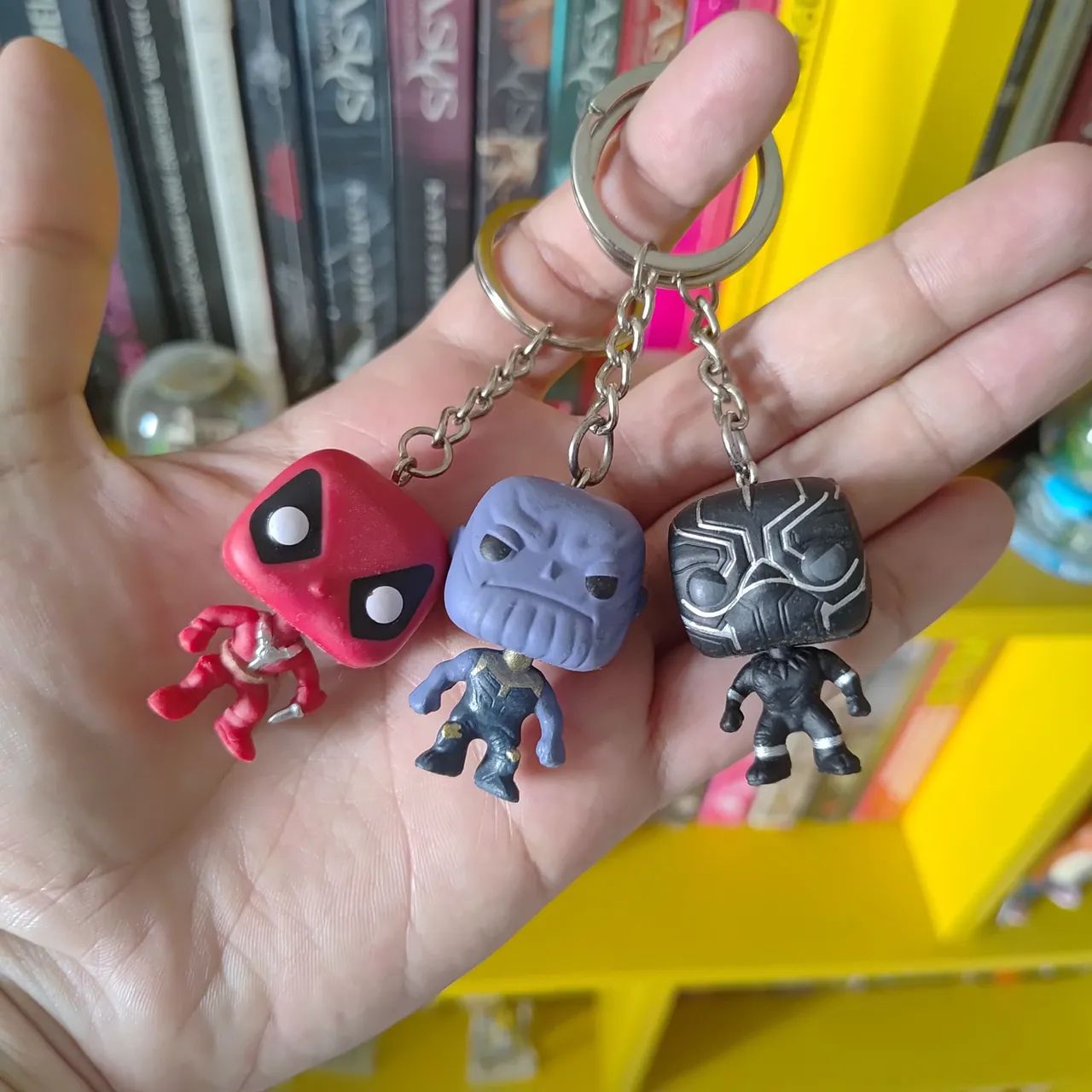 Kit Chaveiros Funko Marvel (3 peças)