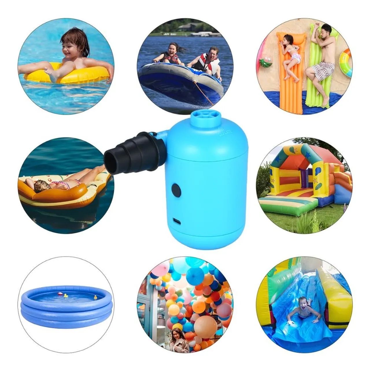 Bomba de Ar Portátil para Camping