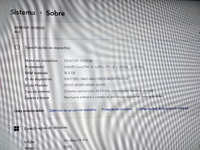 Notebook Lenovo G40-80 SSD 128gb Memória RAM 16gb R$ 900,00 pra vender logo - Foto 5