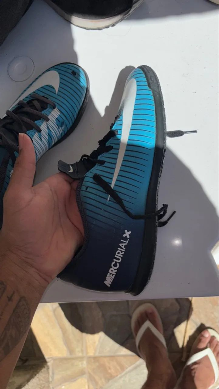 Chuteira Nike Mercurial Azul