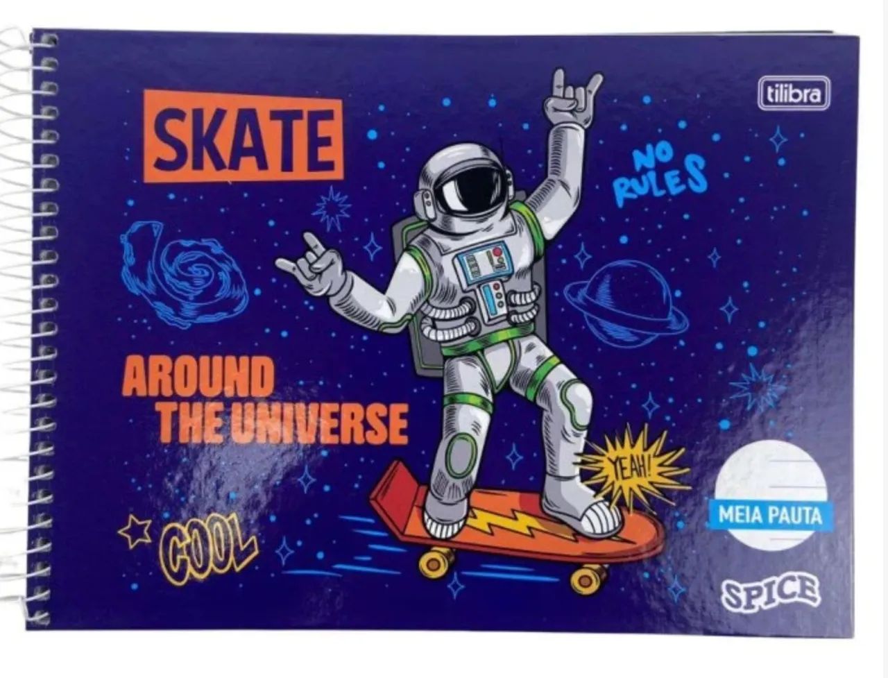 Caderno meia pauta tilibra novo