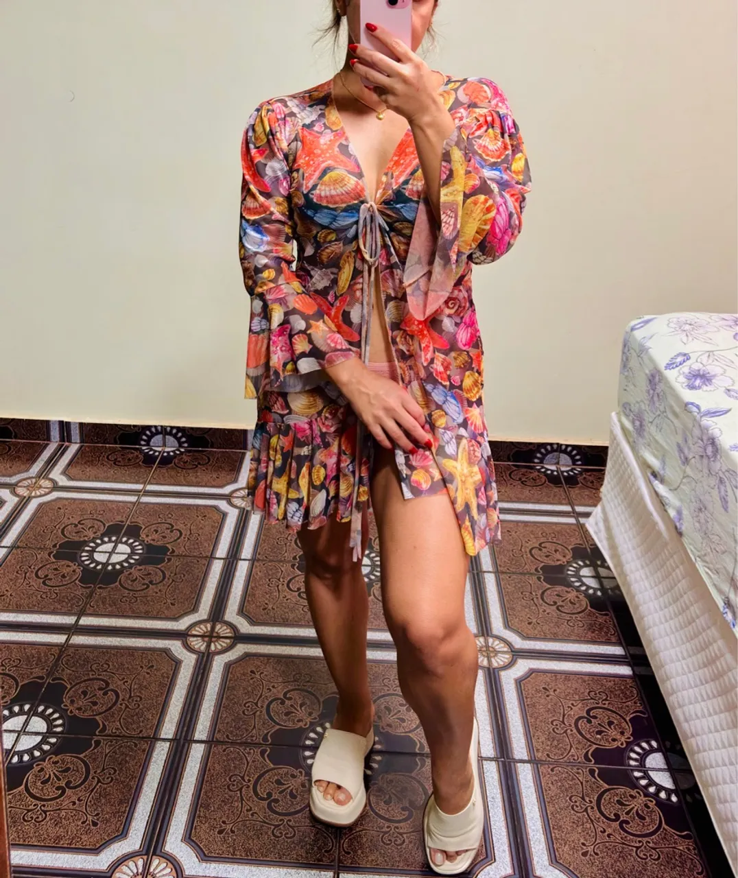 Saída em tule 