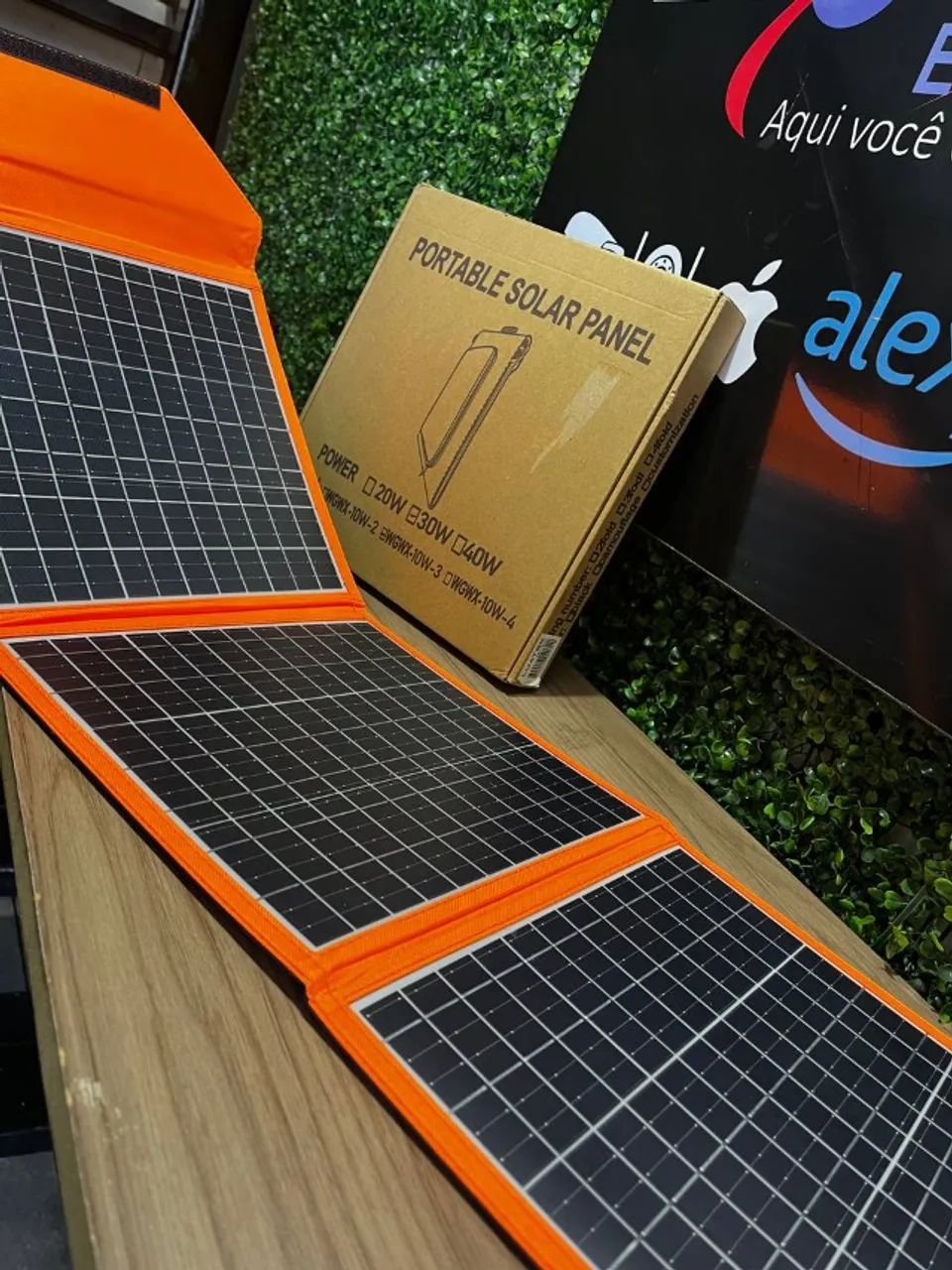Painel Solar Portátil - 30W - Portable Solar Panel 
