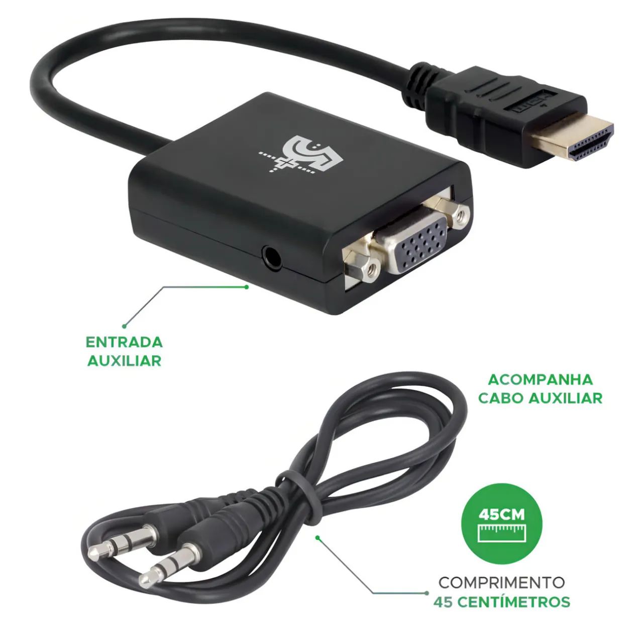 Conversor adaptador hdmi para vga - Foto 3
