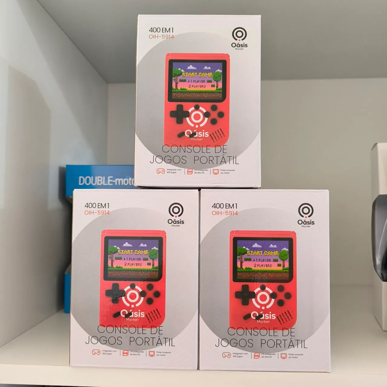 Mini vídeo game com 400 jogos 