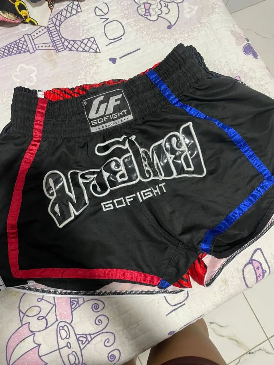 Shorts de Muay Thai Go Fight e tailandês  - Foto 3