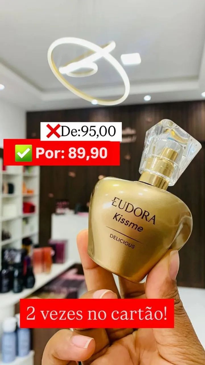 Perfume Eudora Kiss Me e Splash Baunilha em promoção 