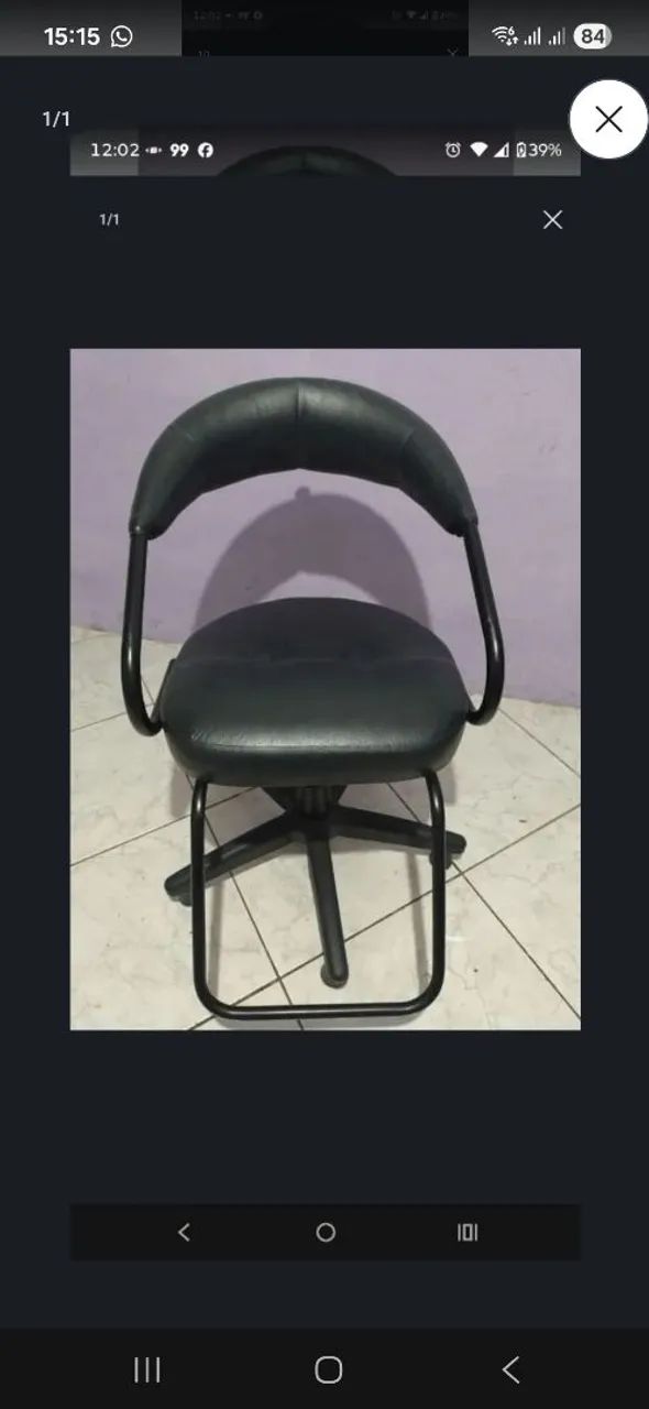 Cadeira barbearia 
